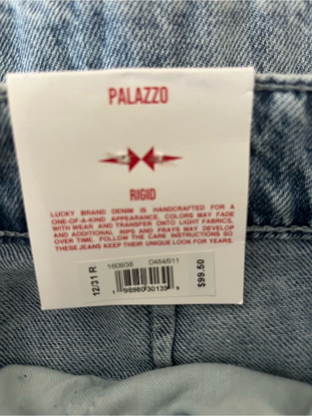 NWT Lucky Brand Palazzo Wide Leg Jeans - Picture 10 of 10